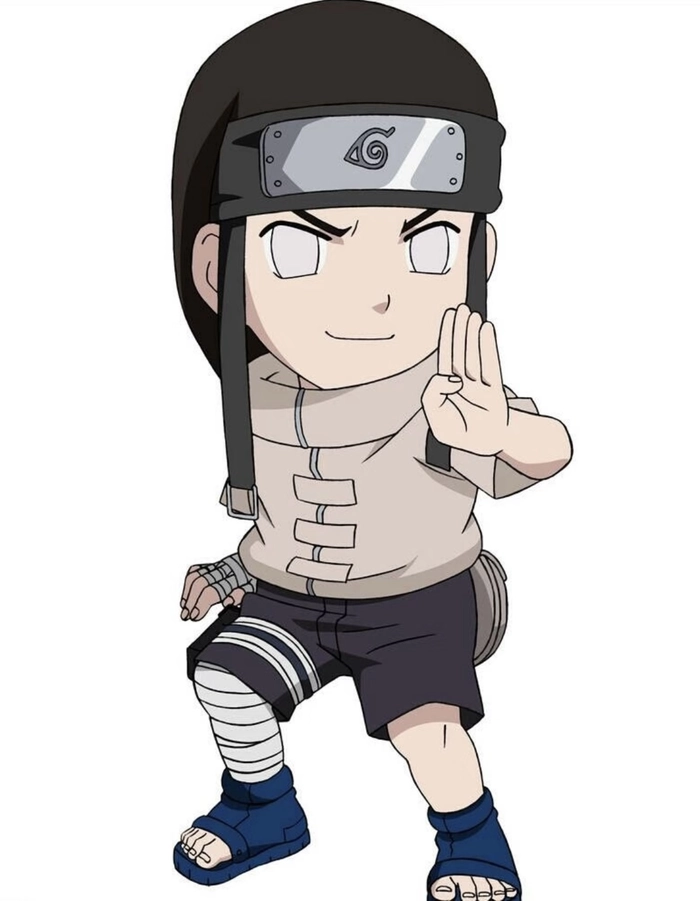 hình hyuga neji với phong cách đơn giản