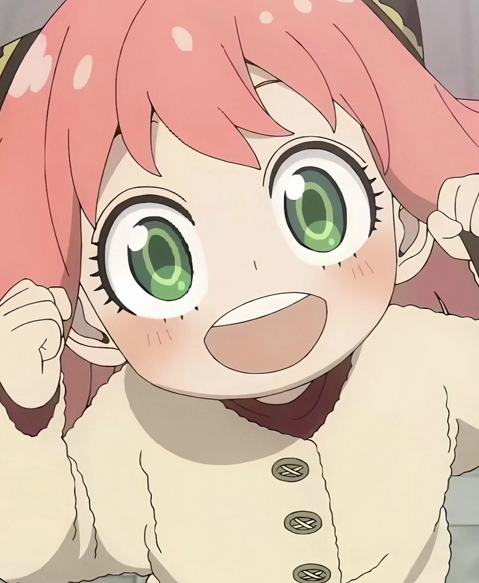 Ảnh anime anya chụp gần thấy rõ khuôn mặt