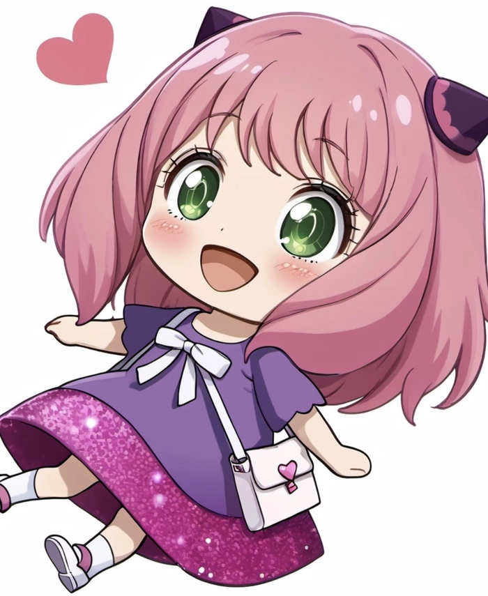 Ảnh anime anya tạo dáng nhẹ nhàng dễ nhìn
