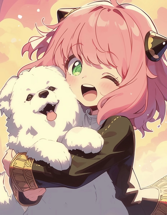 Ảnh anime anya trong khung cảnh sáng nhẹ