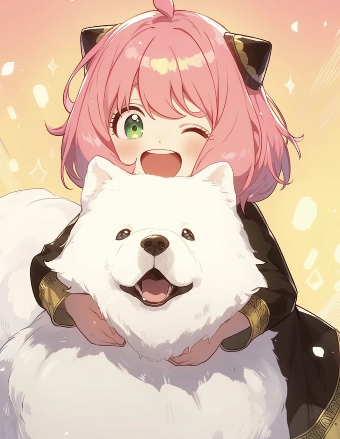 Ảnh anime anya với ánh mắt to rõ nét