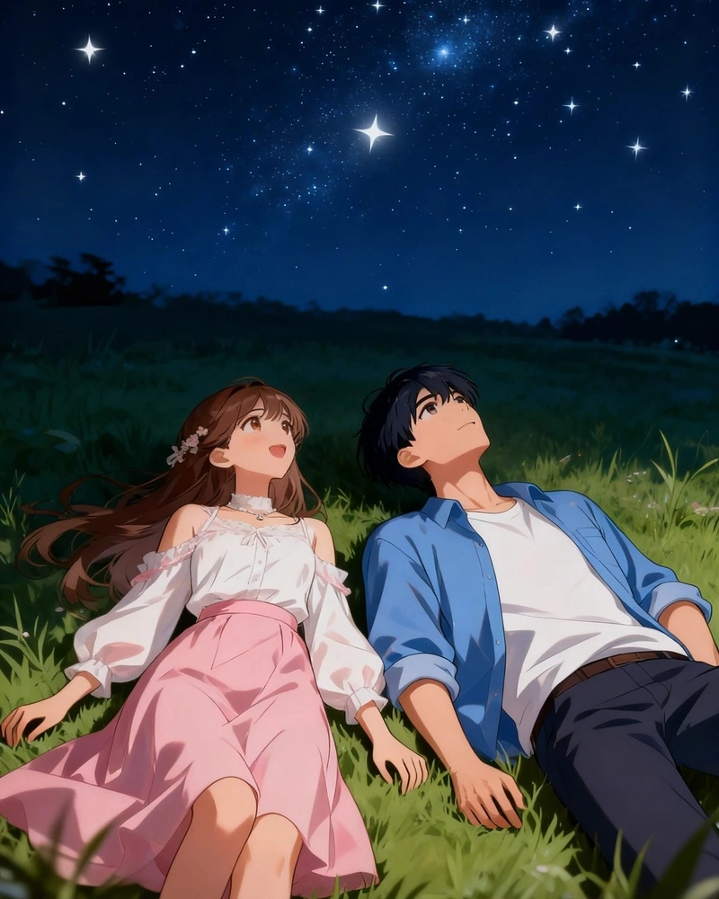 Ảnh anime cặp đôi thể hiện nét đẹp tình cảm chân thật