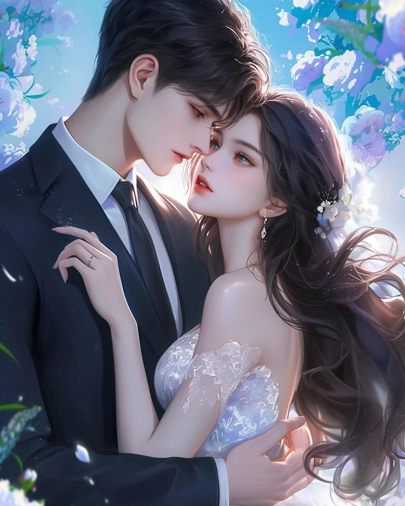 Ảnh anime cặp đôi thể hiện sự gần gũi và ấm áp