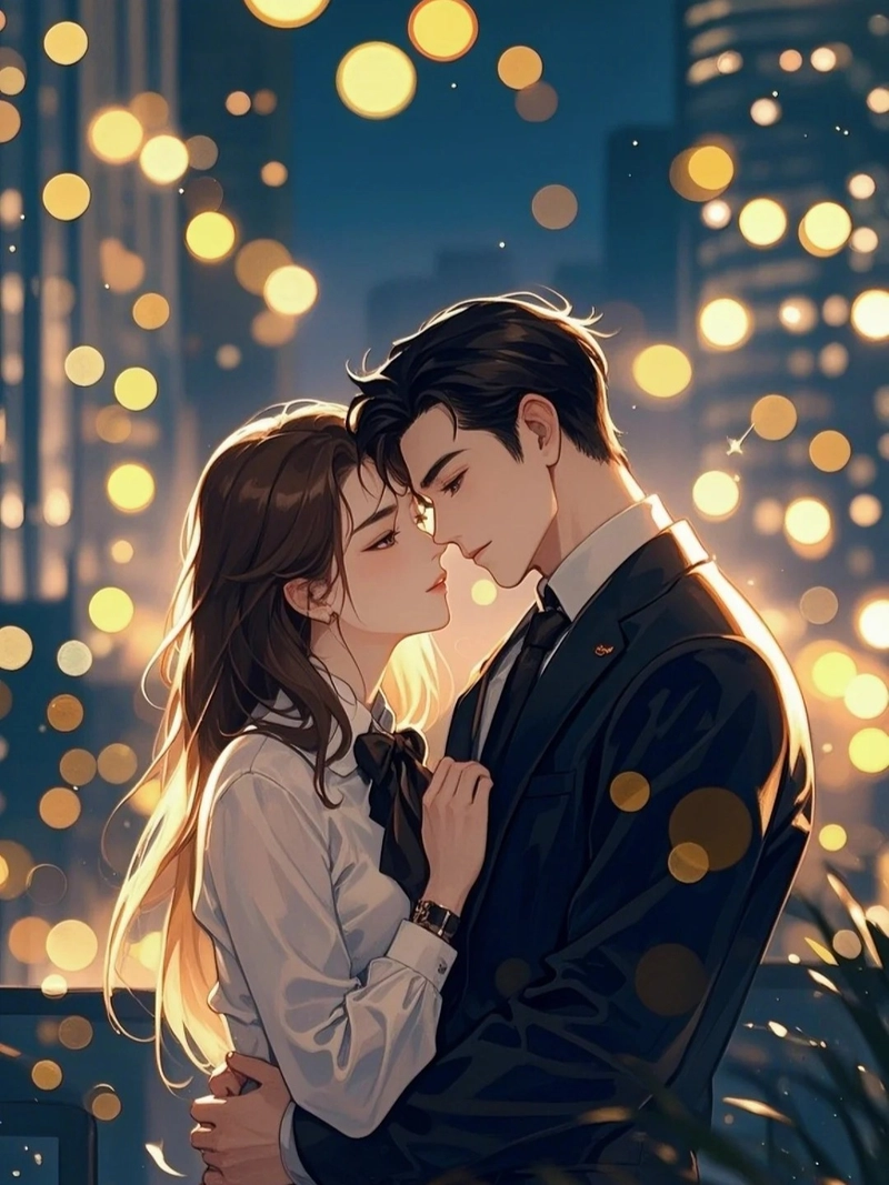 Ảnh anime cặp đôi với ánh nhìn ngọt ngào đầy cảm xúc