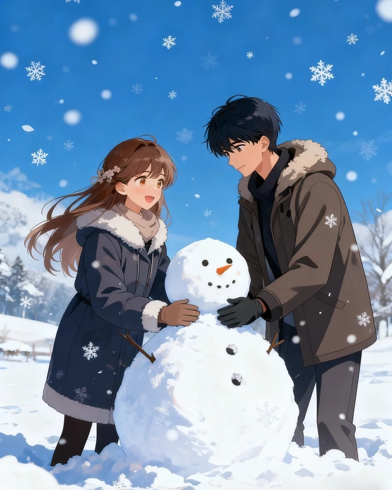 Ảnh anime cặp đôi với thần thái thân mật đầy cuốn hút
