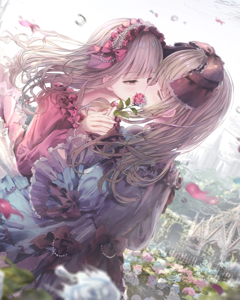 Ảnh anime hôn nhau thể hiện sự gần gũi đầy ấm áp