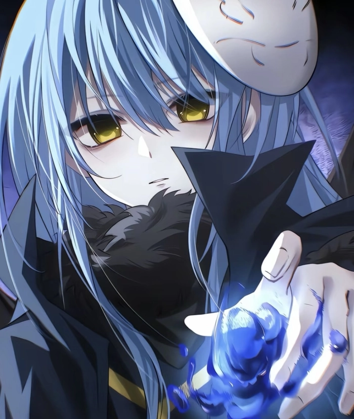 Ảnh anime rimuru nhìn rõ khuôn mặt và ánh mắt