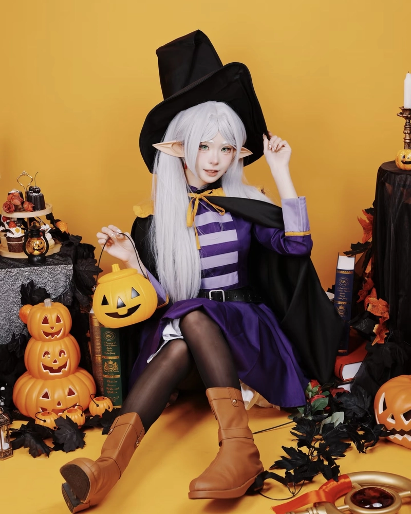 Ảnh cosplay phù thủy phong cách huyền bí đầy cuốn hút