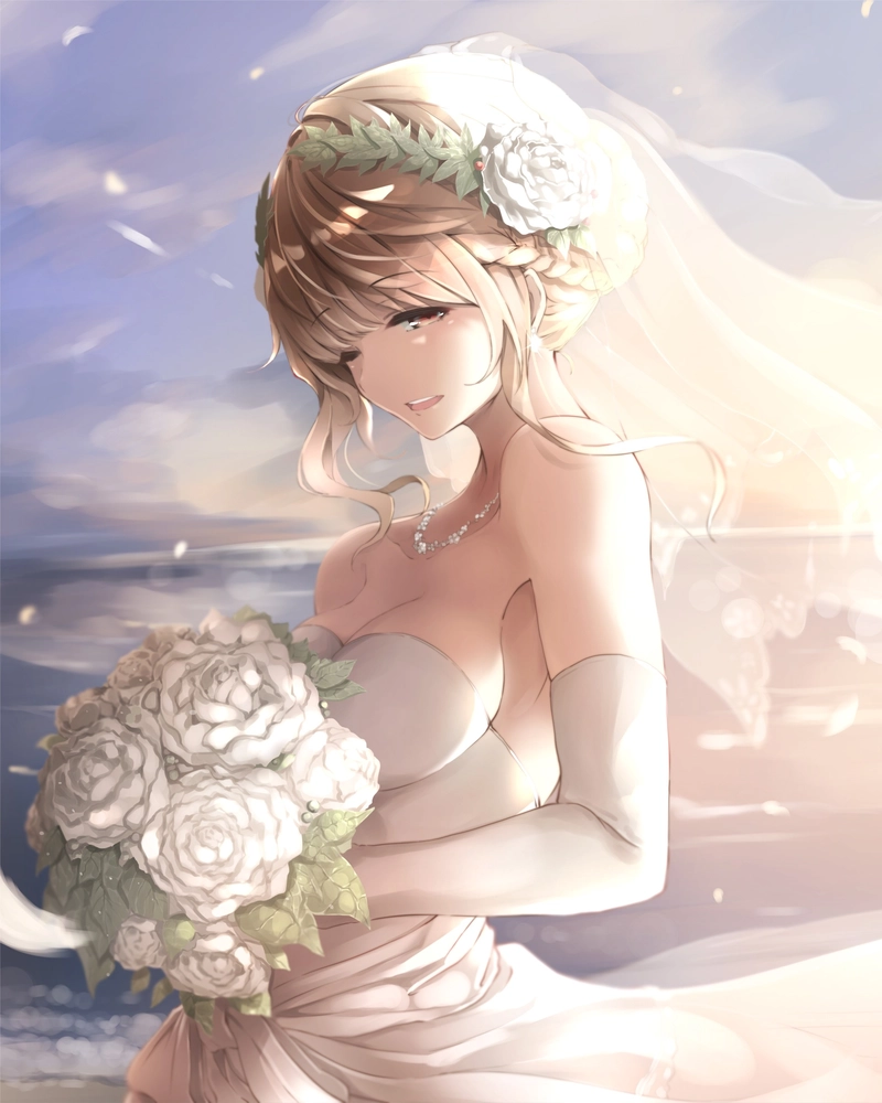 Ảnh cưới anime mang phong thái thanh lịch đầy lãng mạn