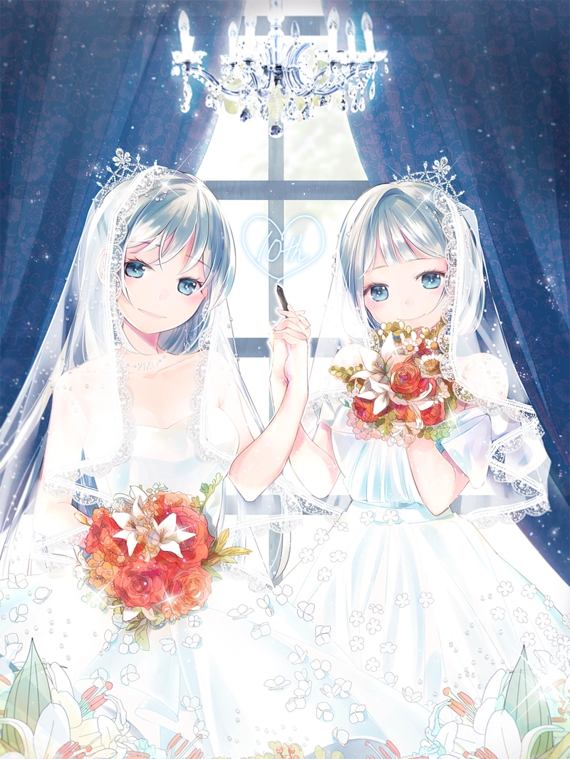 Ảnh cưới anime mang vẻ đẹp tinh khôi và trang nhã