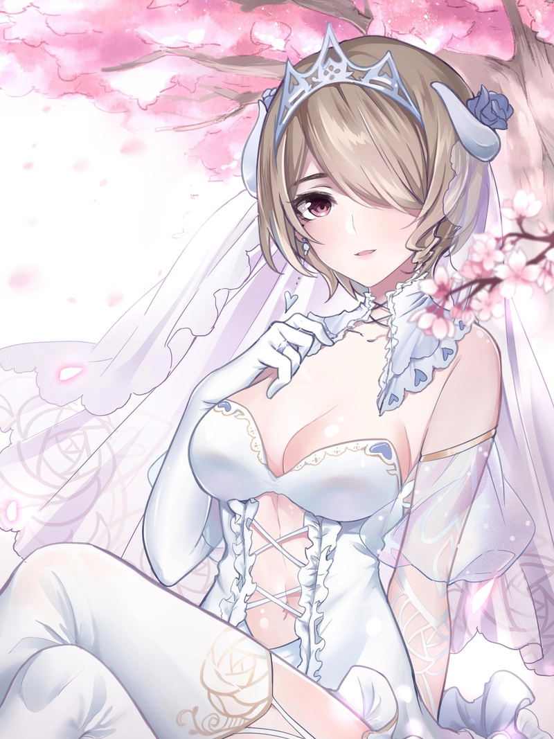 Ảnh cưới anime thể hiện tình yêu chân thành sâu sắc