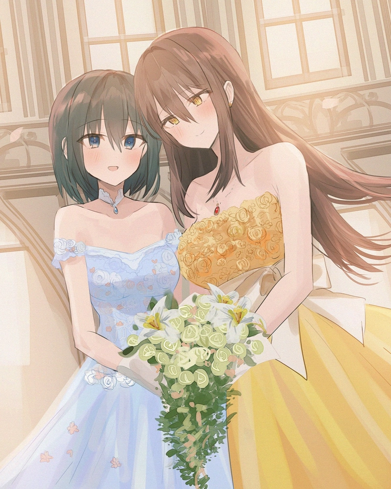 Ảnh cưới anime với khoảnh khắc lãng mạn đầy cảm xúc