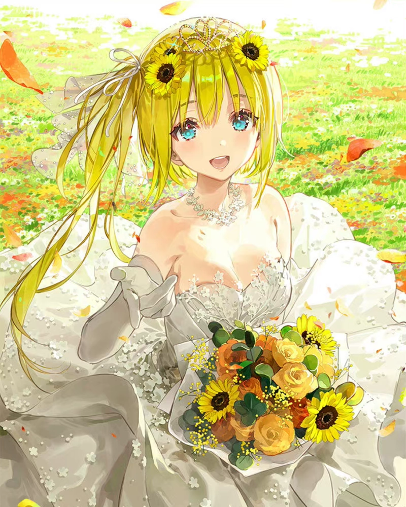 Ảnh đám cưới anime phong cách nhẹ nhàng đầy cảm xúc