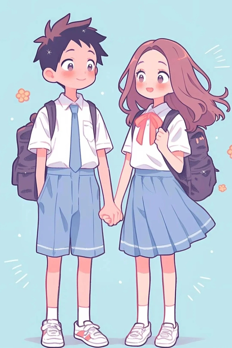 Ảnh nắm tay anime thể hiện kết nối tinh tế giữa hai người