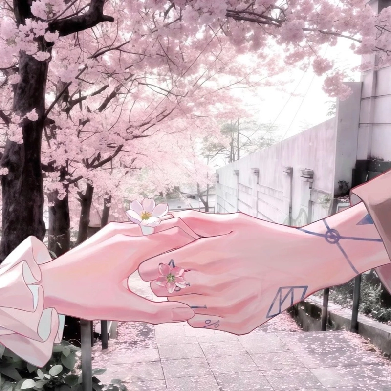 Ảnh nắm tay anime thể hiện khoảnh khắc gắn bó ý nghĩa