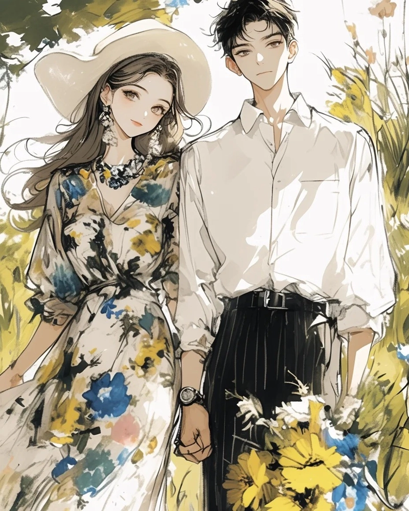 Ảnh nắm tay anime thể hiện sự gần gũi đầy chân thành