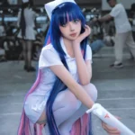 Ảnh nữ y tá cosplay dễ thương cùng visual ngọt ngào nổi bật