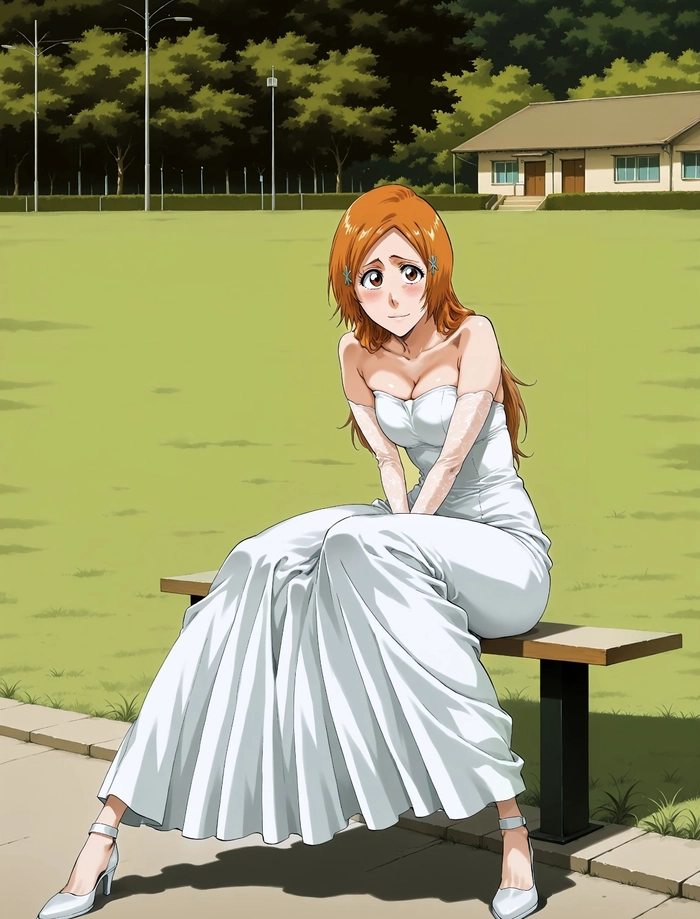 Bức ảnh Inoue Orihime chụp toàn thân rõ ràng dễ nhìn