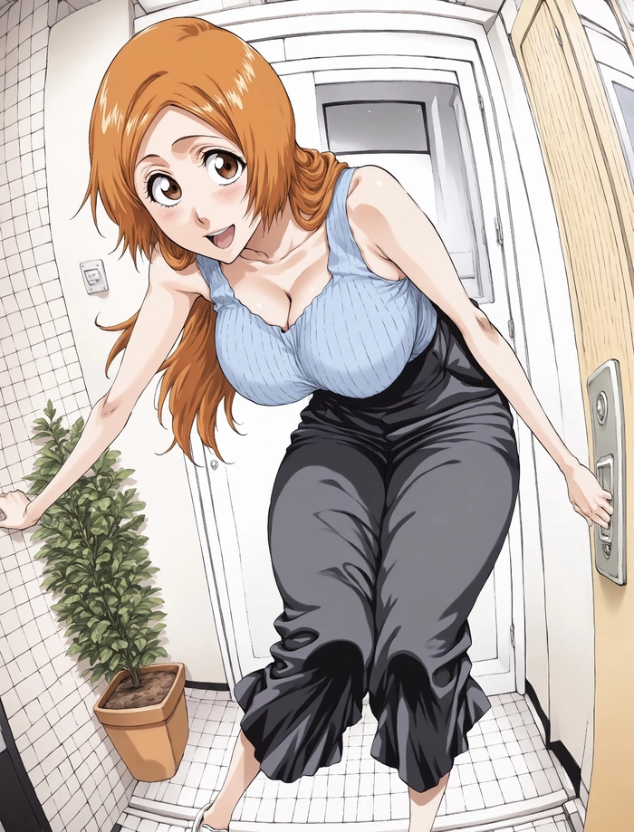 Bức ảnh Inoue Orihime với phong cách đơn giản rõ ràng