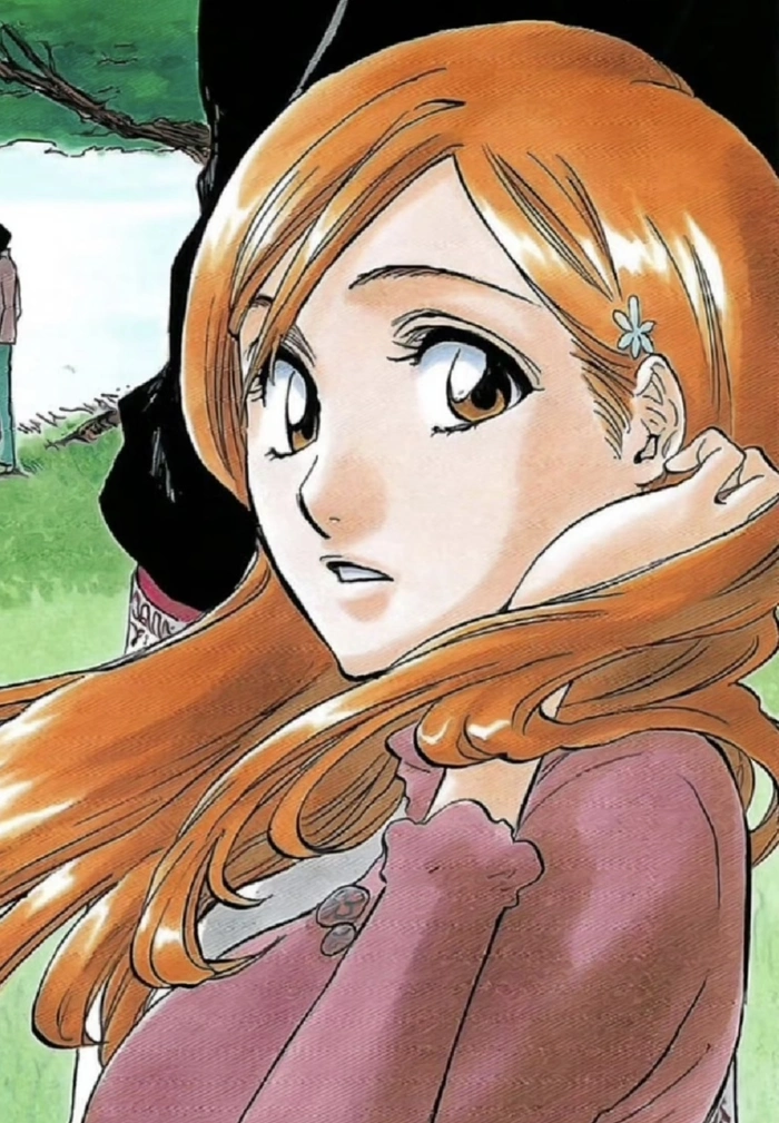 Bức ảnh Inoue Orihime với trang phục quen thuộc rõ nét