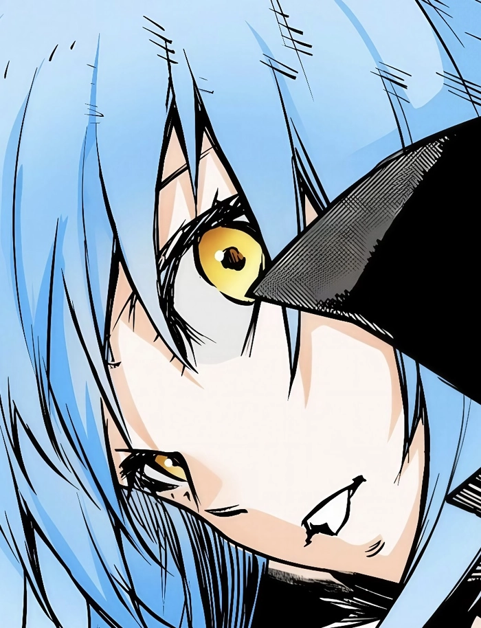 Bức ảnh anime rimuru nhìn thẳng rõ khuôn mặt