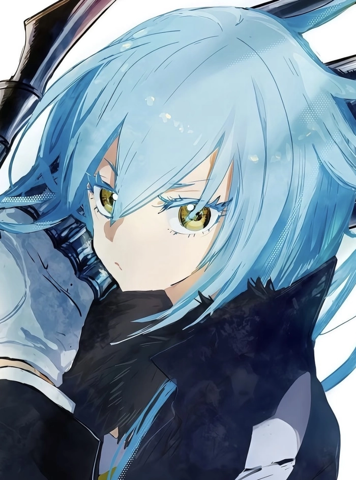 Bức ảnh anime rimuru nhìn thẳng vào camera rõ