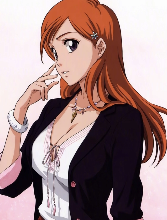 Bức hình Inoue Orihime tạo dáng quen thuộc dễ nhận