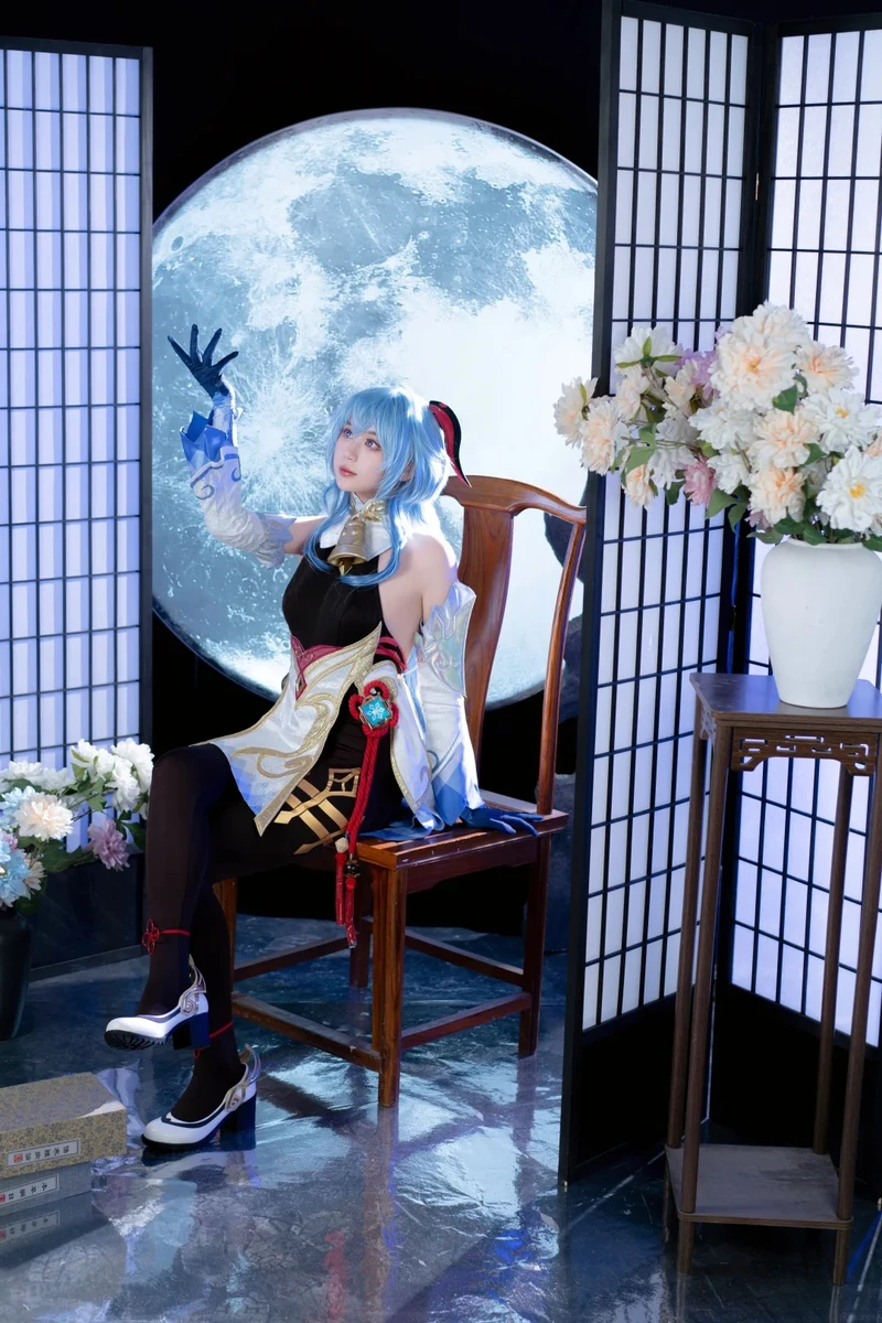 Cosplayer hóa thân Ganyu cosplay chuẩn Genshin Impact