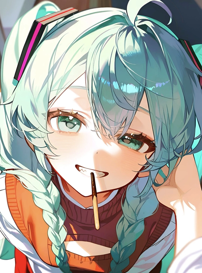 Dáng anime miku tạo dáng đơn giản dễ nhìn