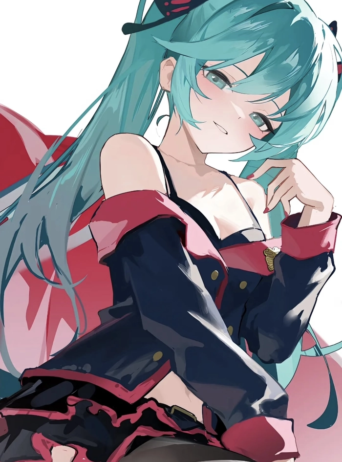 Góc chụp anime miku nhìn rõ khuôn mặt