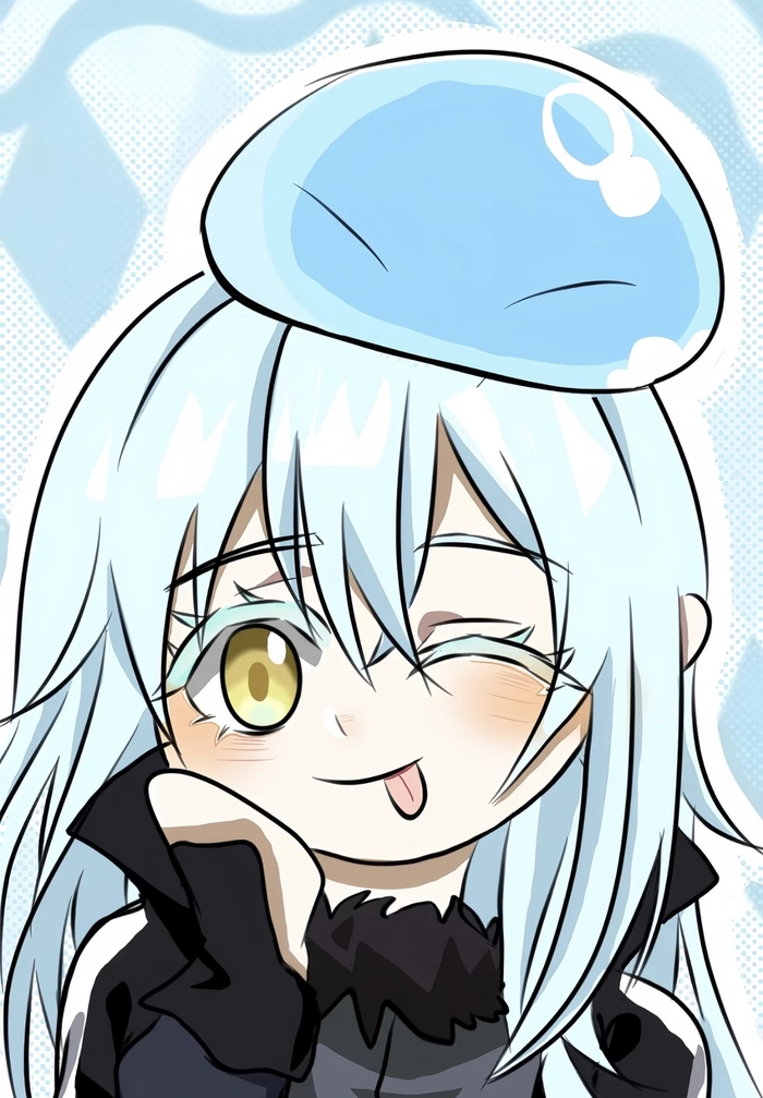 Góc nhìn anime rimuru với phong cách đơn giản