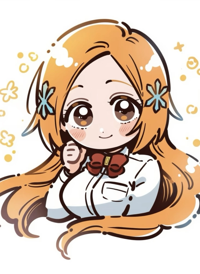 Hình ảnh Inoue Orihime chibi đơn giản