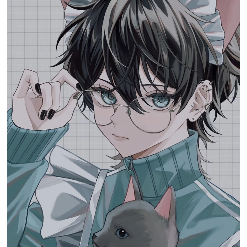 Hình ảnh anime cute nam sở hữu biểu cảm vui vẻ đáng yêu