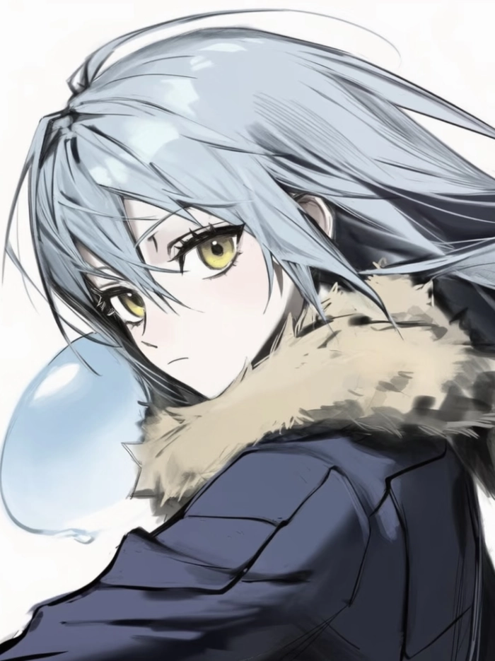 Hình ảnh anime rimuru với màu sắc rõ ràng dễ nhìn