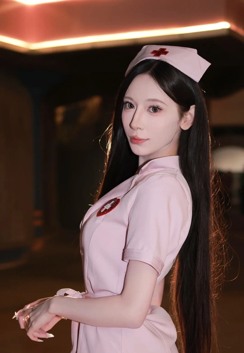 Hình ảnh cosplayer mặc outfit y tá dễ thương sang chảnh