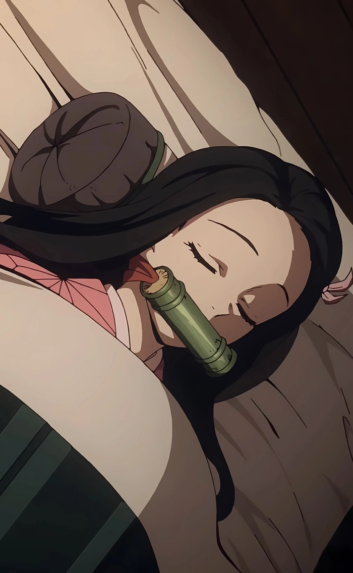 Hình anime Nezuko với biểu cảm dễ thương rõ