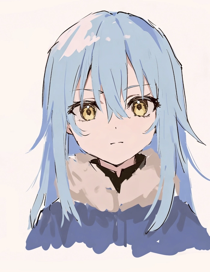 Hình anime rimuru với ánh sáng tự nhiên rõ nét