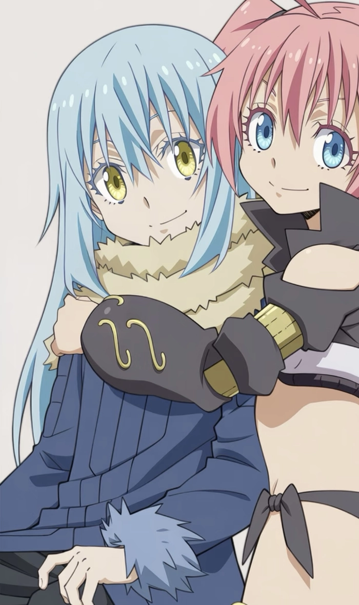 Hình anime rimuru với biểu cảm bình tĩnh rõ nét