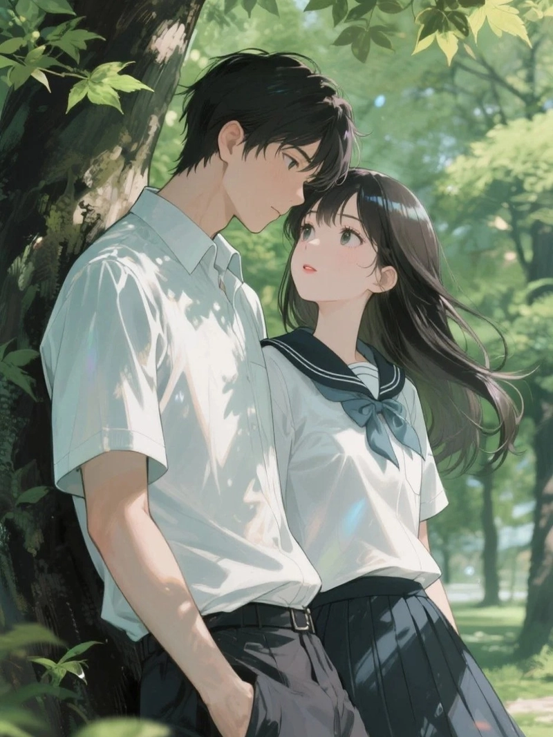 Hình anime tình nhân mang phong thái dịu dàng cuốn hút