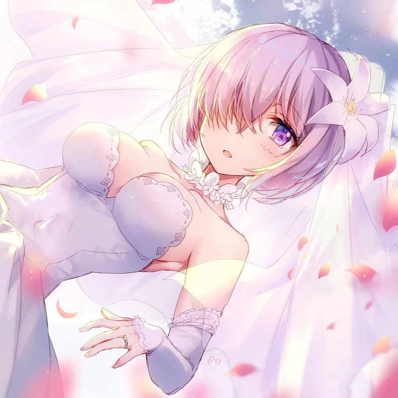 Hình cưới anime mang phong thái thanh lịch cuốn hút