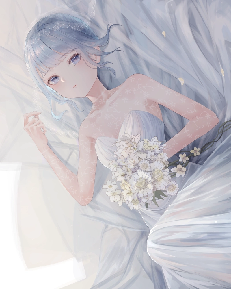 Hình cưới anime với biểu cảm tự nhiên đầy cuốn hút