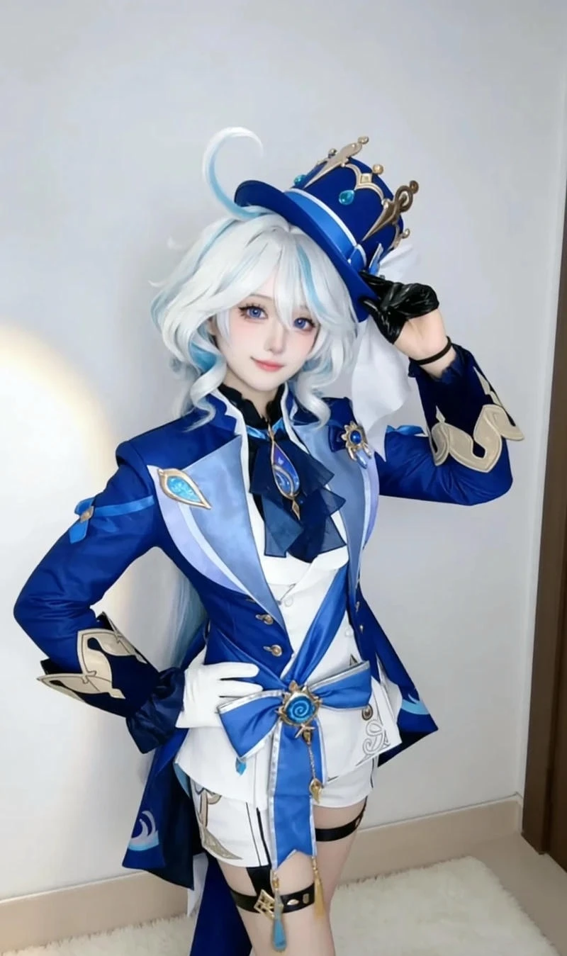 Hình nền anime đẹp thường lấy từ các bộ Furina cosplay