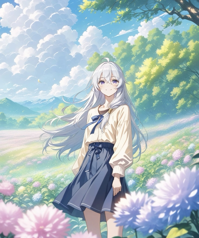 Kiểu ảnh anime elaina với phong cách quen thuộc