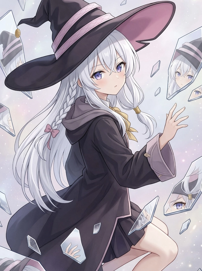 Màu sắc anime elaina nhẹ nhàng dễ nhìn