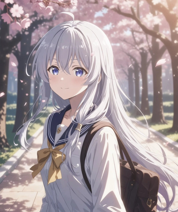 Nét mặt anime elaina bình tĩnh và tự nhiên