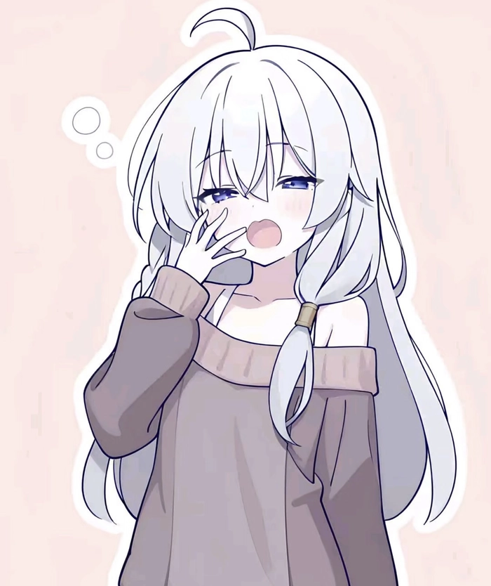 Tấm ảnh anime elaina với ánh sáng dịu nhẹ
