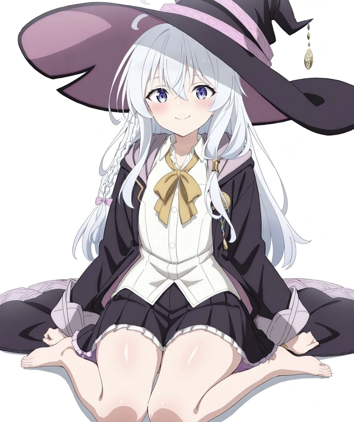 Tư thế anime elaina tạo dáng nhẹ nhàng tự nhiên