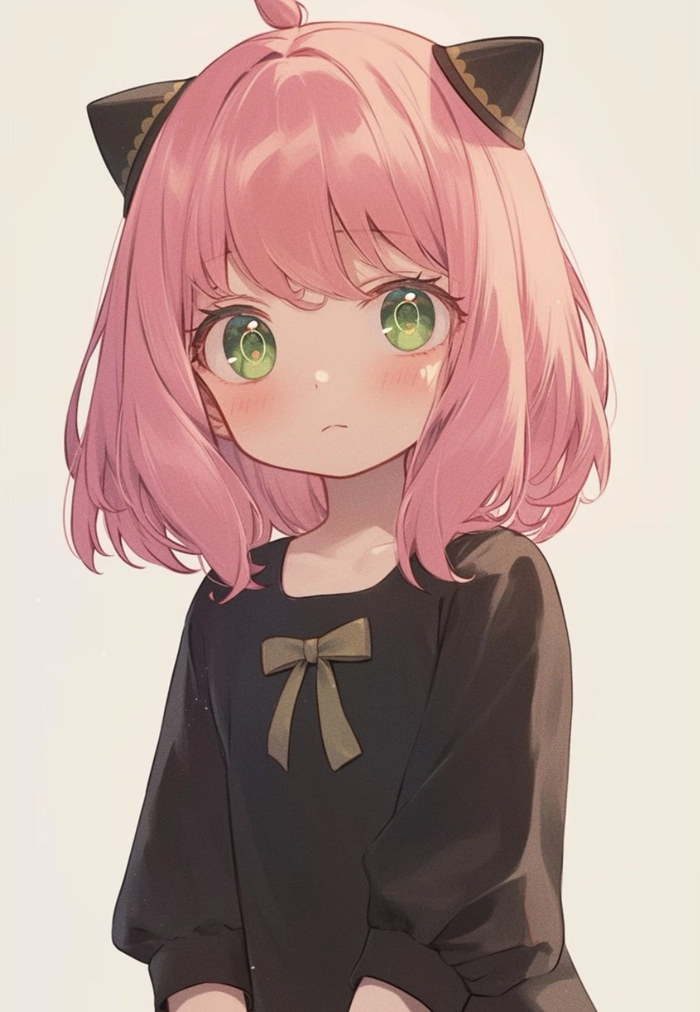 hình anime anya nhìn rõ khuôn mặt đáng yêu