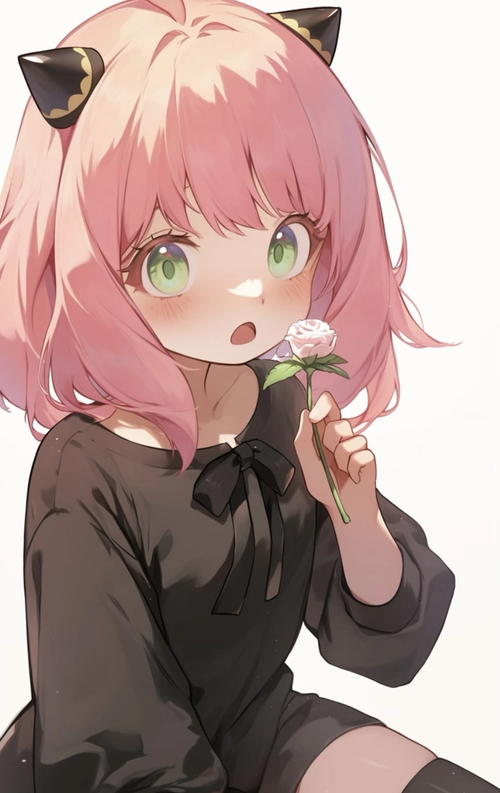 hình anime anya trong không gian mở đơn giản