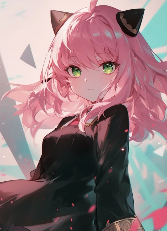 hình anime anya với nét vẽ rõ ràng